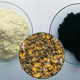 Порошок заліза та сірки, також їх суміш