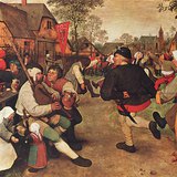 Пітер Брейгель Старший: Селянський танець (1567)