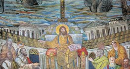 Ранньохристиянська мозаїка (Базиліка Санта-Пруденція, Рим, 4 ст. н.е.)
