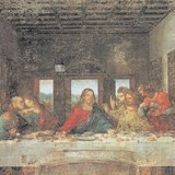 Леонардо да Вінчі: Таємна вечеря (близько 1494-1499, Відродження)