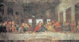 Леонардо да Вінчі: Таємна вечеря (близько 1494-1499, Відродження)