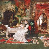 Міхай Мункачі: Паризький інтер'єр (1877)