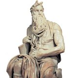 Мікеланджело: Мойсей (1513-1516, Ренесанс)