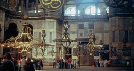 Інтер'єр мечеті Святої Софії в Стамбулі
