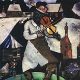 Марк Шагал: Скрипаль (1912, Сюрреалізм)