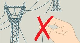 Не торкайтесь обірваного проводу лінії напруги