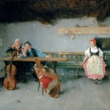 Шимон Голлоші. В корчмі (1887)