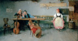 Шимон Голлоші. В корчмі (1887)