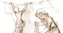 Мокрий одяг розвішаний на повітрі, в теплому місці, сохне швидше