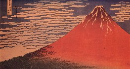Кацусика Хокусай: Ніжний Вітер, Ясний день (1830)