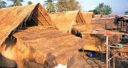 Будинки, побудовані на палях в Південно-Східній Азії