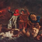 Делакруа: Човен Данте (1822, Романтизм)