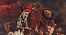 Делакруа: Човен Данте (1822, Романтизм)