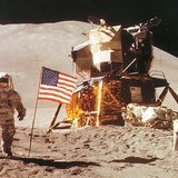 Американський астронавт на Місяці (Джеймс Б. Ірвін, Аполлон 15, 1971)