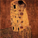 Густав Клімт: Поцілунок (1907-1908, модерн)