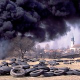 Спалювання гумових шин
