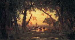 Руссо: Ліс Фонтенбло, Ранок (1850, Реалізм)