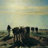 Тройон: Пейзаж з худобою (1852, Реалізм)