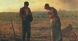 Мілле: Анжелюс - вечірня молитва про померлих (1857-1859, Реалізм)