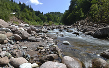 Ріка, що пробивається через камені