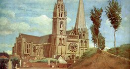 Коро: Шартрський собор (1830, Реалізм)