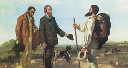 Густав Курбе: Зустріч або "Бонжур, мсьє Курбе" (1854, Реалізм)