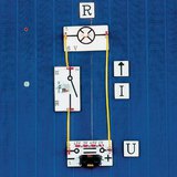 Проста схема із символами і фізичними величинами