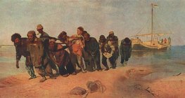 Рєпін: Бурлаки на Волзі (1873, Реалізм)
