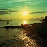 Захід сонця на морі