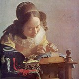 Ян (Йоганнес) Вермер: Мереживниця (приблизно 1665, Бароко)