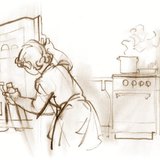 Гарячий суп, холодний фруктовий сік