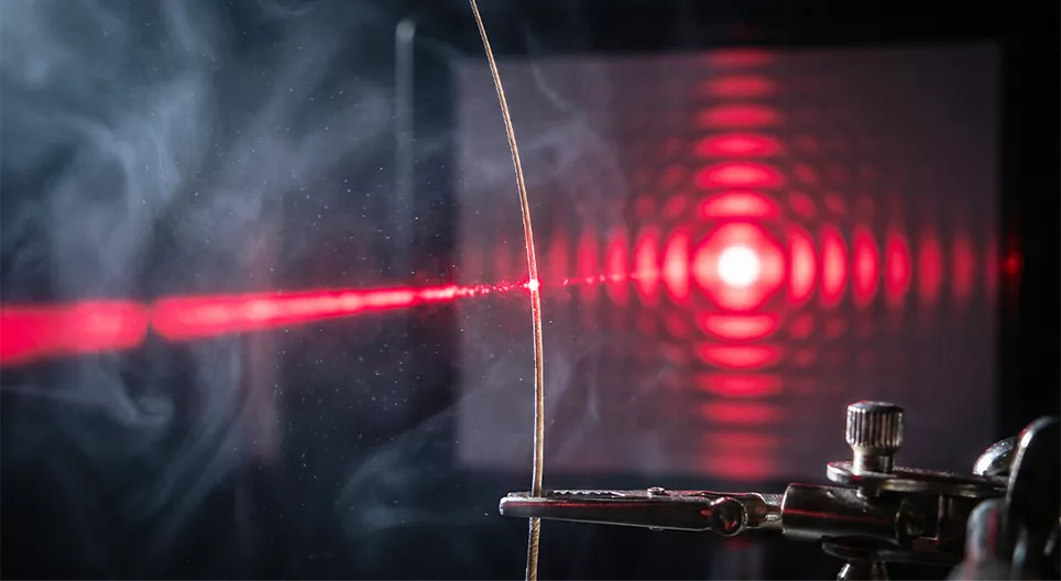 Double-slit experiment with human hair – Hair-raising experiments 1.