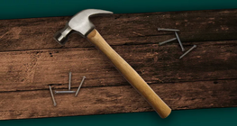 Забити маленький цвях великим молотком