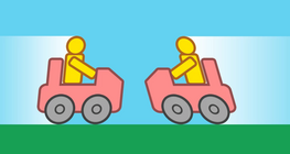 Head-on collision of cars IV.