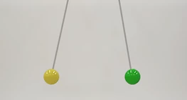 Damped oscillation of a pendulum I.