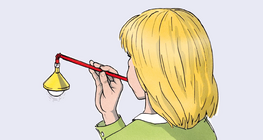 The stubborn table tennis ball