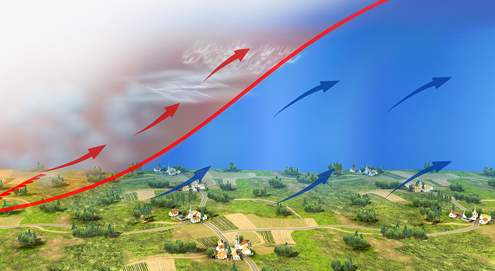 Теплий і холодний атмосферні фронти