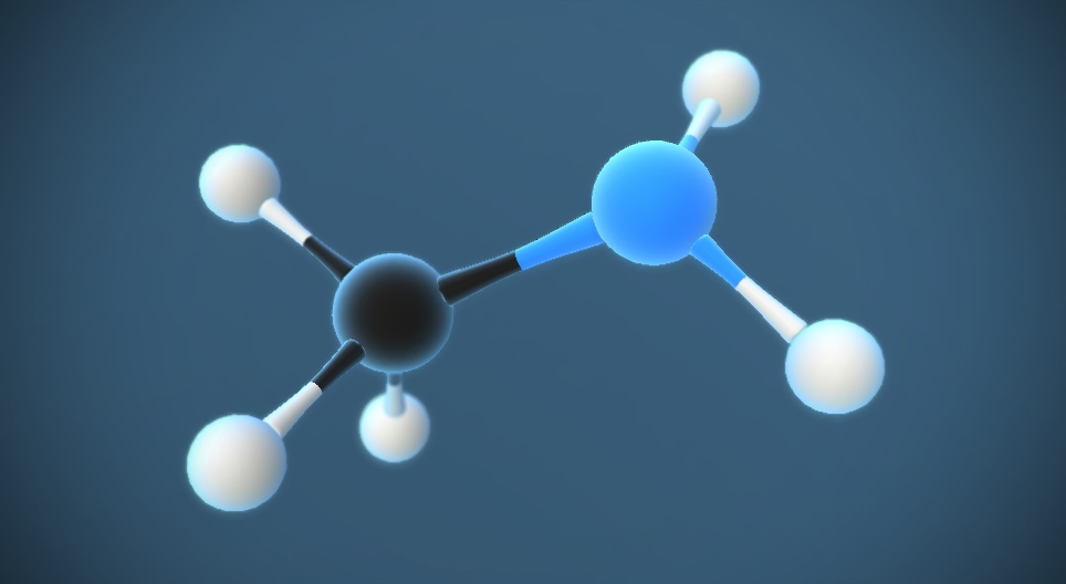 Метиламін (NH₂CH₃)