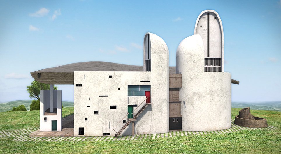 Каплиця Нотр-Дам-дю-О (1950, Роншам, Франція)